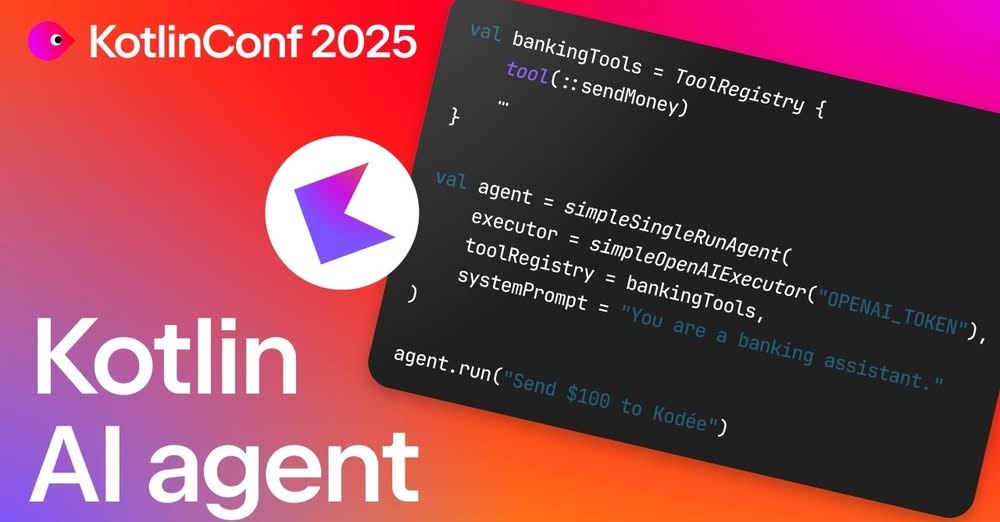 KotlinConf’25 talk by Vadim Briliantov about Koog